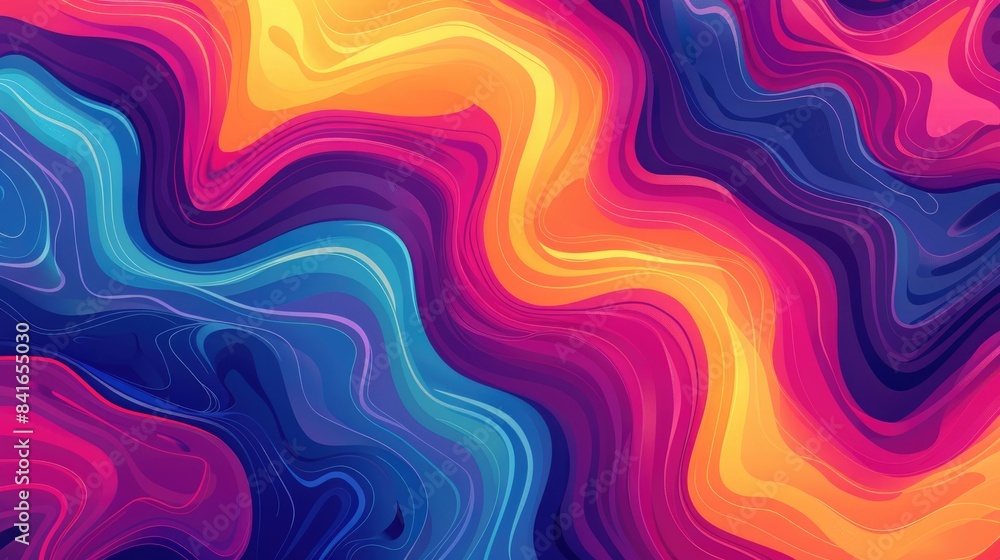 Vibrant Wave Pattern