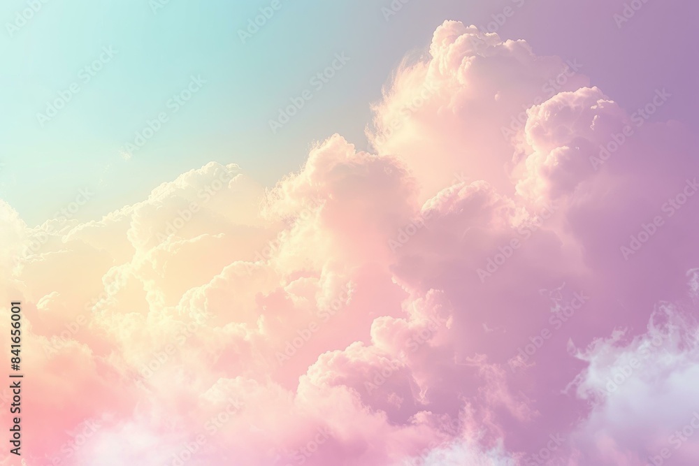 Serene and ethereal dreamy pastel cloudscape with fluffy cotton candy colors in a surreal and tranquil atmosphere, capturing the peaceful and vibrant nature of the sky at sunset Serene and ethereal dreamy pastel cloudscape with fluffy cotton candy colors in a surreal and tranquil atmosphere, capturing the peaceful and vibrant nature of the sky at sunset