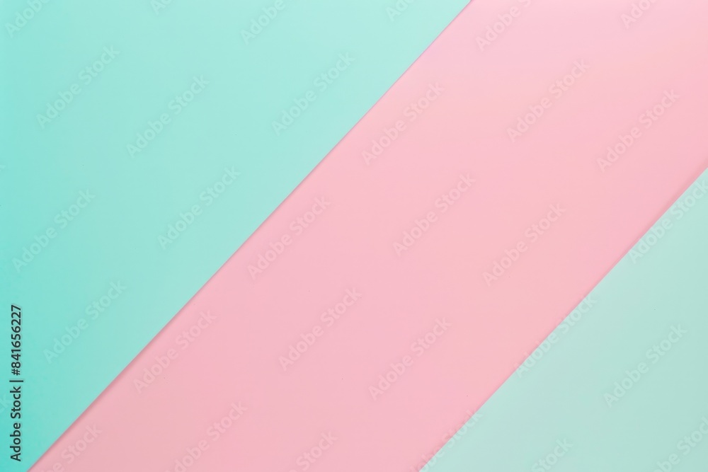 Vibrant and colorful image with a minimal background of pink and turquoise paper forming a geometric composition, perfect for creative projects