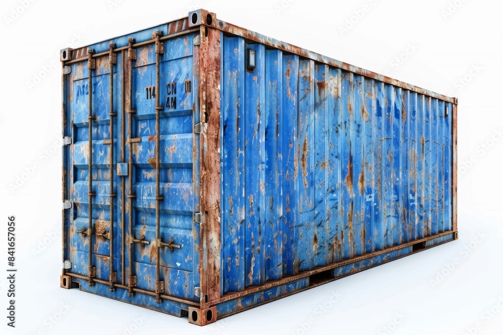 Blue Rusty Shipping Container Blue Rusty Shipping Container
