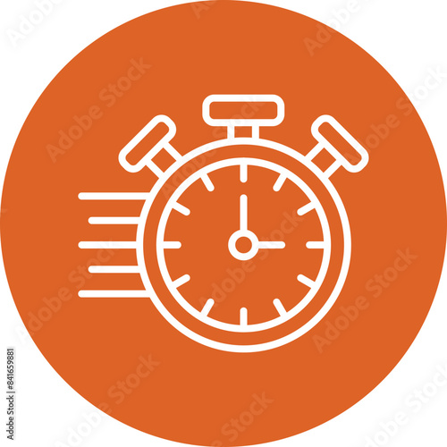 Free Download Stopwatch line circle icon - GFXLoad