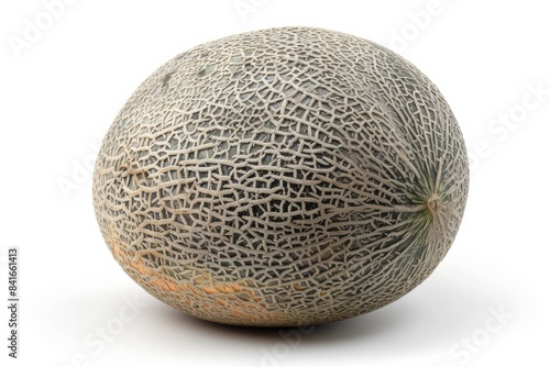 Cantaloupe melon isolated white background