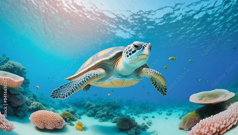 Fototapeta premium Animals, creatures, wild animals, beautiful creatures, rushing animals, running animals, Generative AI