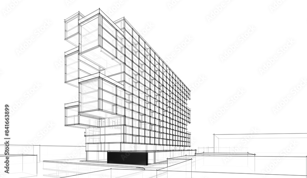 3d model of building 3d model of building
