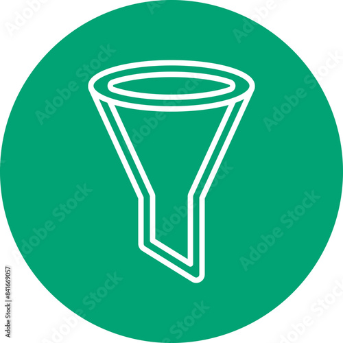 Filter Icon line circle icon