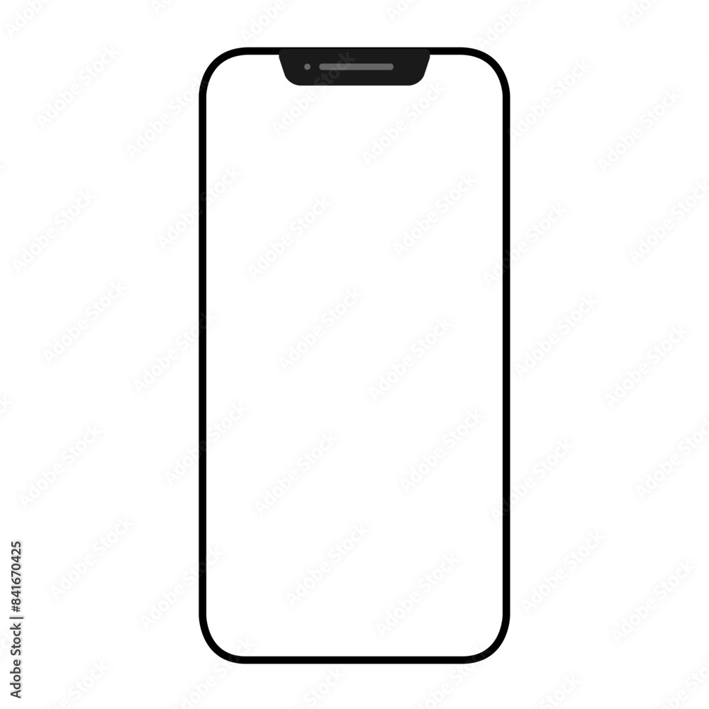 シンプルな白いスマートフォンのフレームイラスト素材
シンプルな白いスマートフォンのフレームイラスト素材