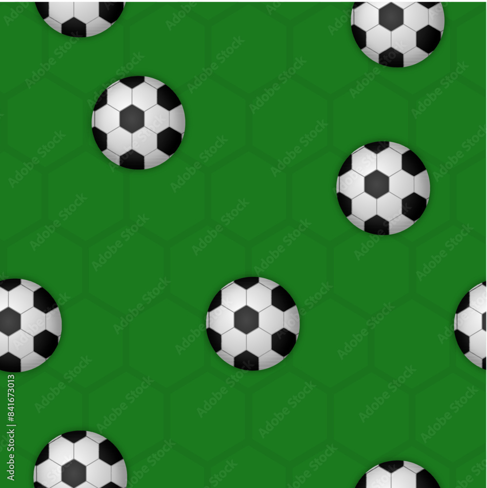 green football background pattern with balls green football background pattern with balls