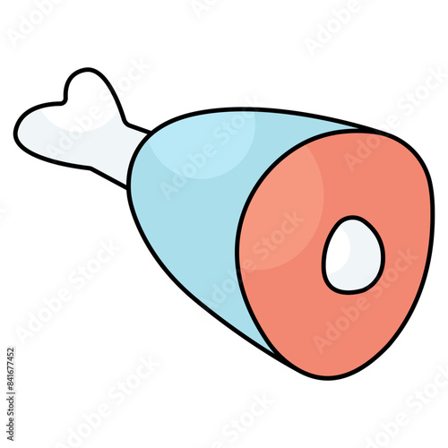 An icon design of ham