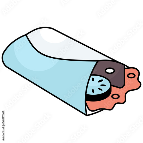 An icon design of shawarma 