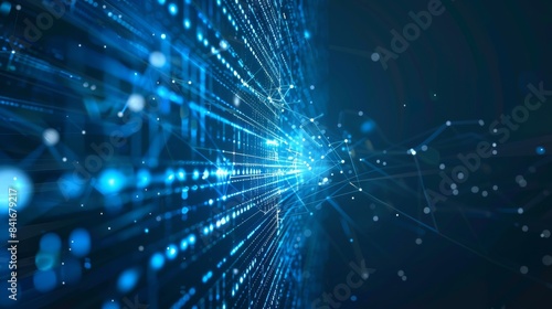 Wallpaper Mural 5G or 6G dot line mobile technology. Wireless data network and connection technology concept. high-speed, futuristic background. vector design. Torontodigital.ca