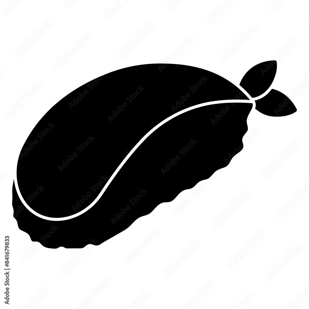 A flat design icon of nigiri A flat design icon of nigiri