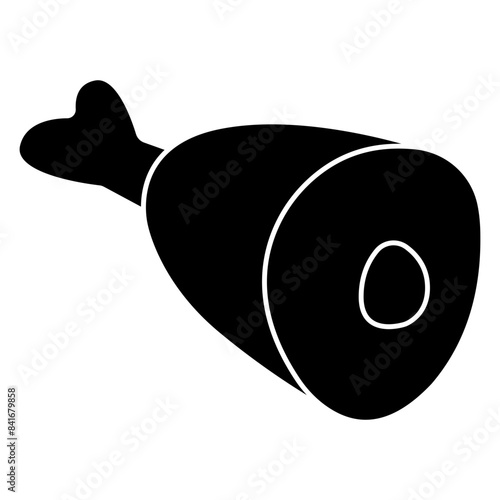 An icon design of ham