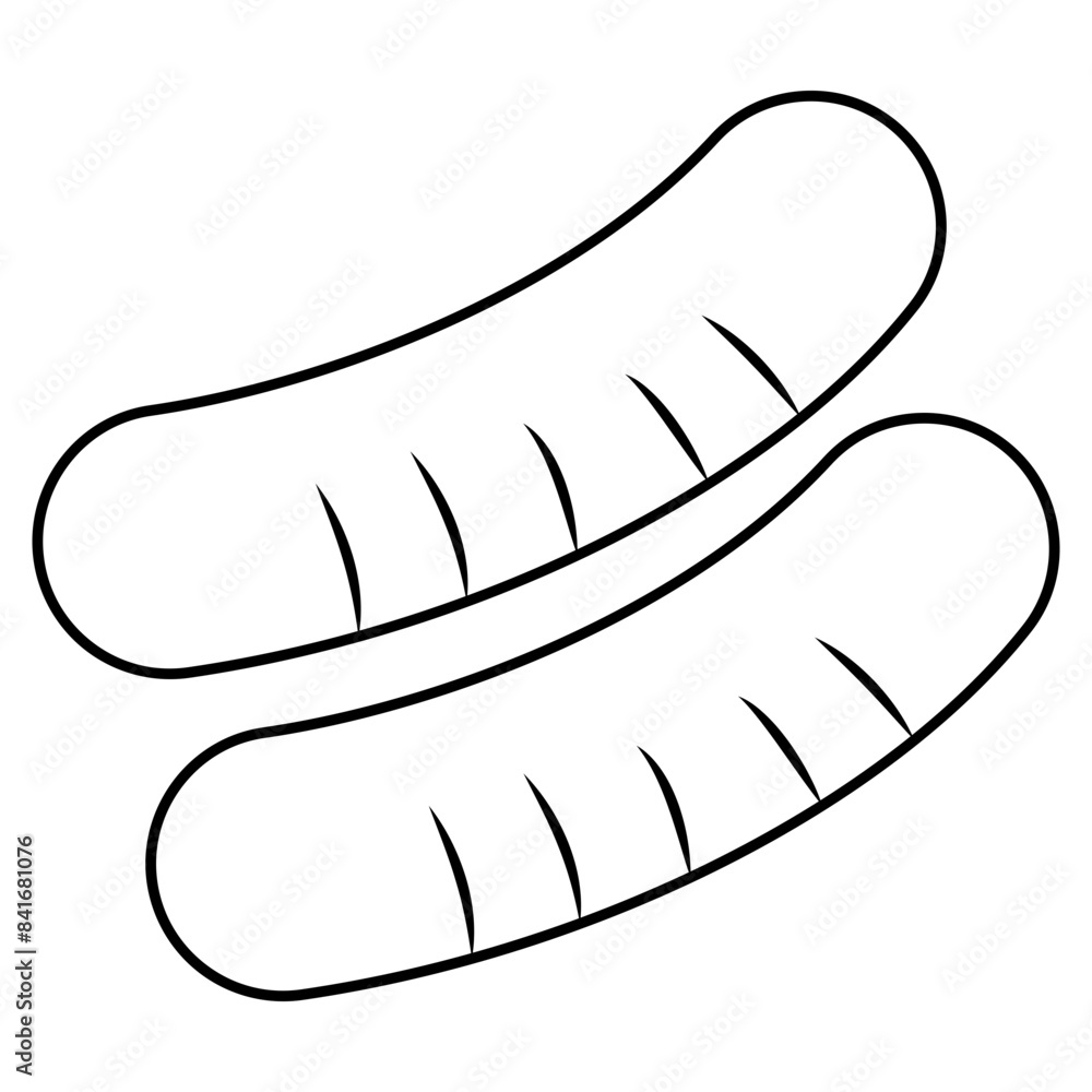 Creative design icon of sausage Creative design icon of sausage