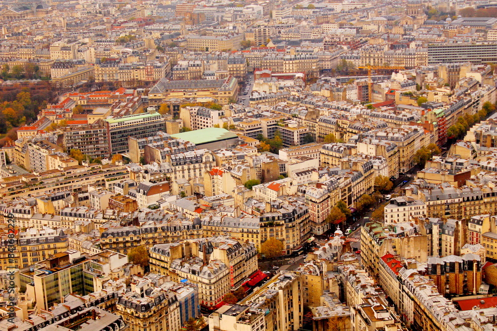 Paris city arial view from top of Monparnasse tower. View from Montparnasse tower to Montmartre & Basilica, Louvre, Saint-Sulpice Church. View old Paris architecture streets Paris France 5/9/2018 Paris city arial view from top of Monparnasse tower. View from Montparnasse tower to Montmartre & Basilica, Louvre, Saint-Sulpice Church. View old Paris architecture streets Paris France 5/9/2018