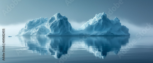 Wallpaper Mural Reflective icebergs in serene arctic waters Torontodigital.ca