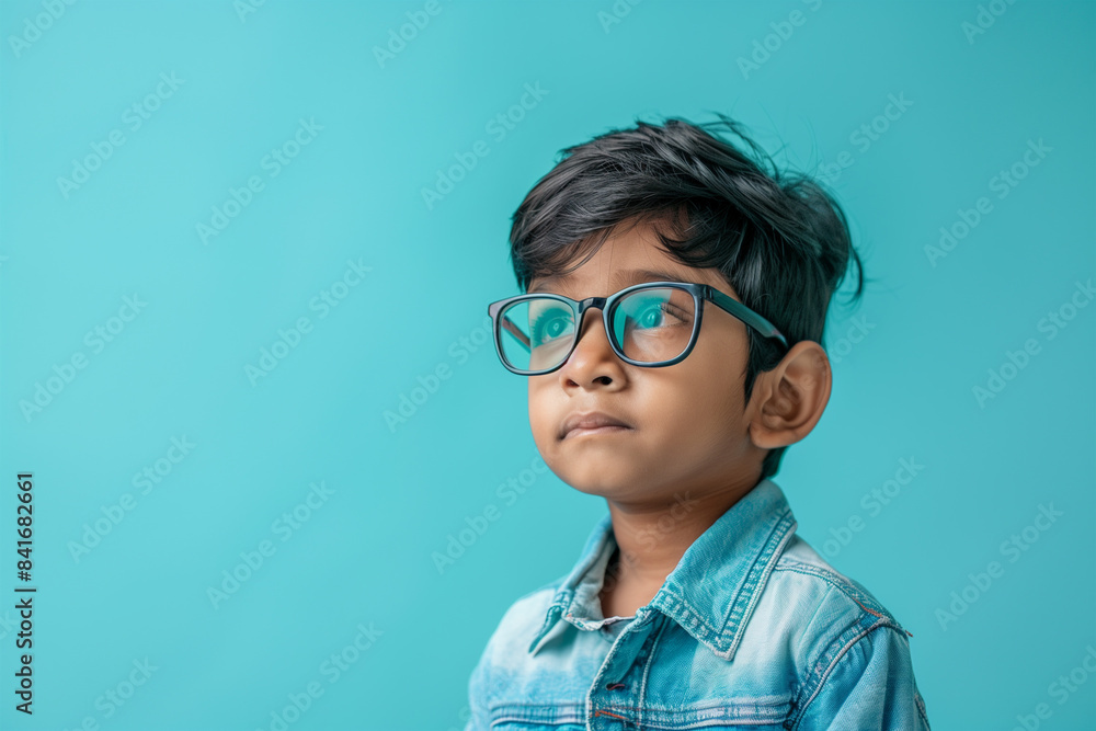 Happy Indian school kid posing isolated Happy Indian school kid posing isolated