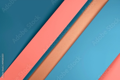Free Download Abstract background featuring diagonal bands of blue, pink, and copper, creating a modern and stylish design with a focus on geometric shapes and contrasting colors - GFXLoad