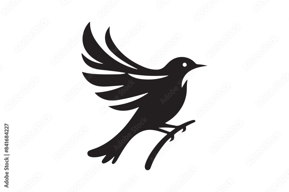 Fototapeta premium Bird Silhouette Vector Artistry