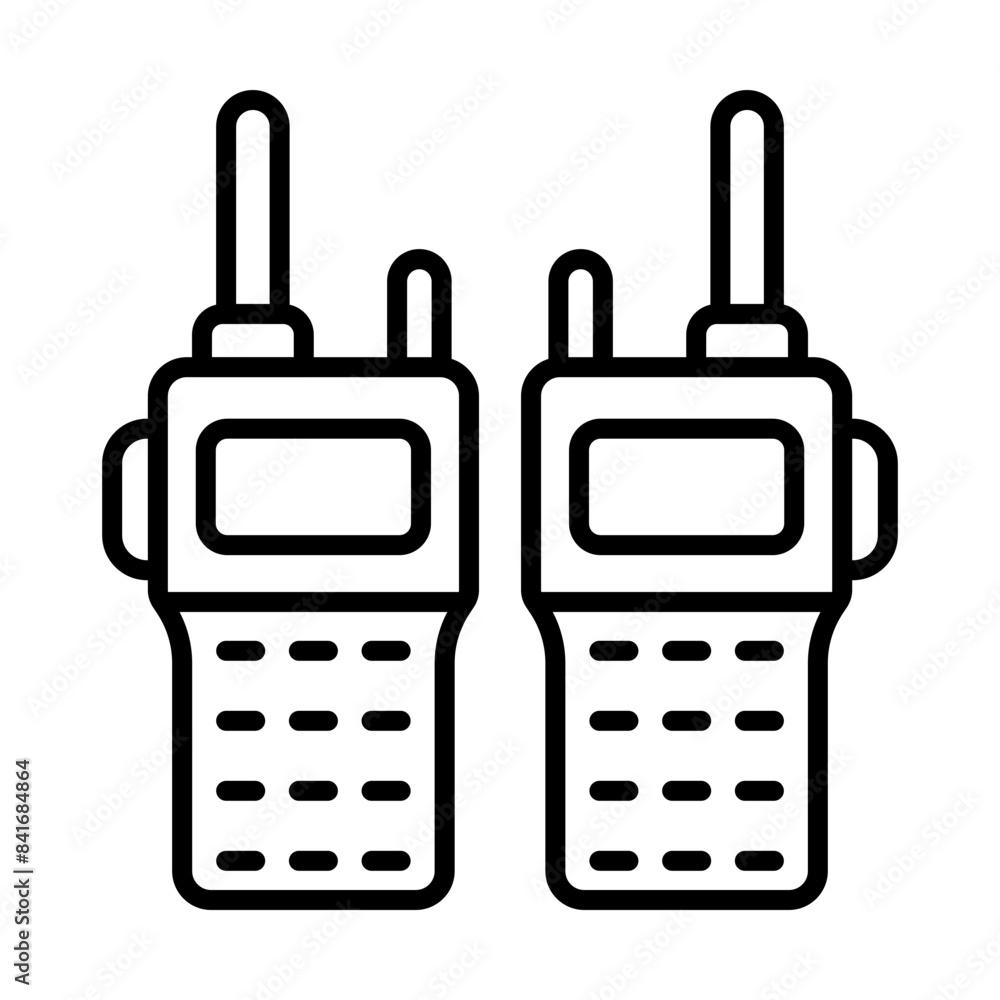 Walkie talkie line icon
