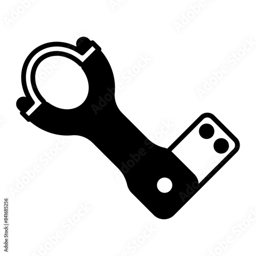 Handlebar icon. black fill icon