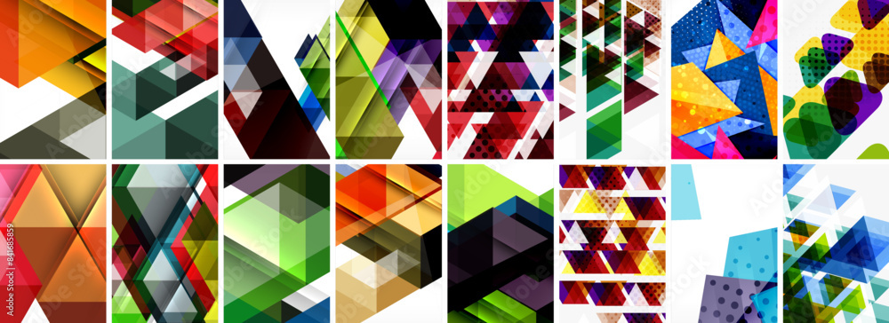 Set of abstract minimal geometric backgrounds with lines, circles and triangles. Vector Illustration For Wallpaper, Banner, Background, Card, Book Illustration, landing page Set of abstract minimal geometric backgrounds with lines, circles and triangles. Vector Illustration For Wallpaper, Banner, Background, Card, Book Illustration, landing page