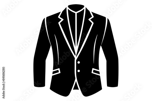 suit silhouette vector illustration