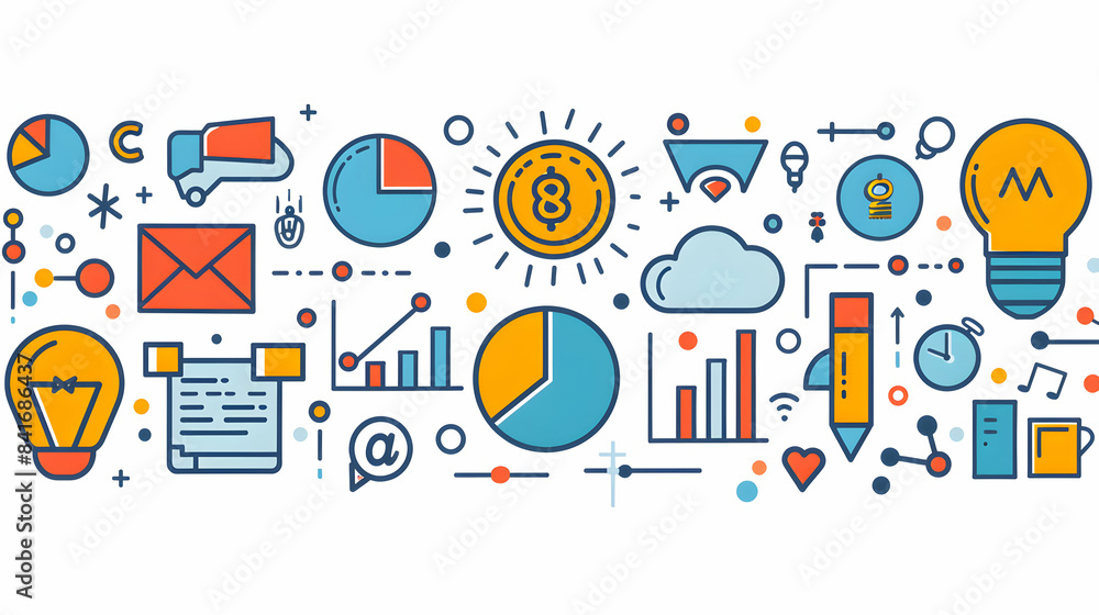 3D Flat Icon for Strategic Planning with Copy Space: Visualizing Long Term Goals and Task Management in Doodle Line Cartoon Style 3D Flat Icon for Strategic Planning with Copy Space: Visualizing Long Term Goals and Task Management in Doodle Line Cartoon Style