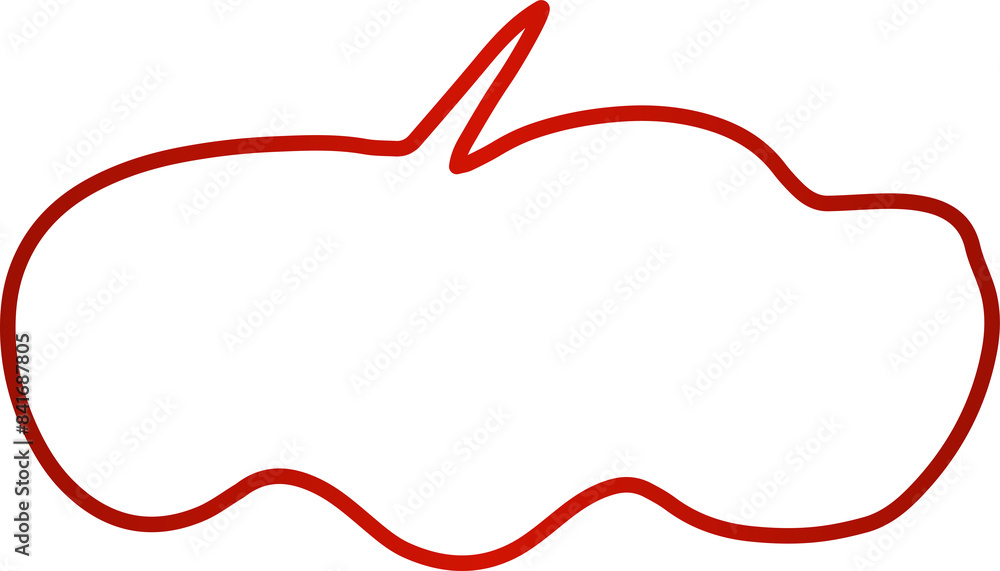 Collection speech bubbles red line, chat, dialogue