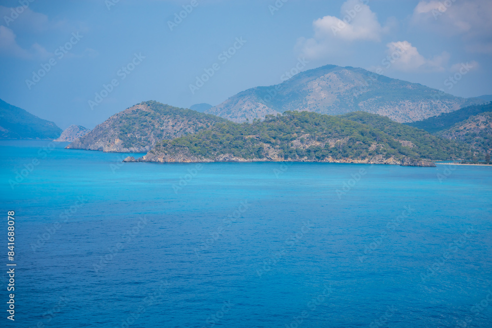 Gemile Island, Aegean Islands Fethiye Beachs in Mugla Turkiye Gemile Island, Aegean Islands Fethiye Beachs in Mugla Turkiye