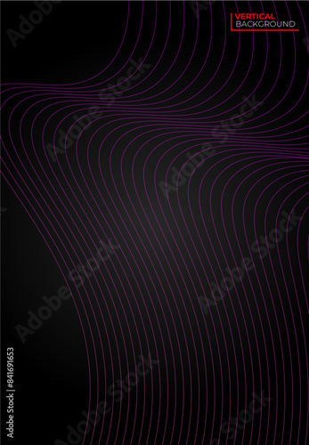 Vector of abstract backgrounds with copy space for text and bright vibrant gradient colors - vertical banners, cover, card, poster, for social media stories. Vector illustration © LifeJourney