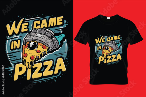 pizza gamer character. with t shirt mock up