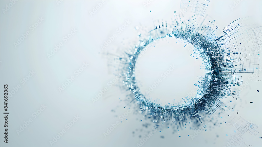 Photo Realistic of a Digital Transformation Symbol with Copy Space for Project Planning Concept Photo Realistic of a Digital Transformation Symbol with Copy Space for Project Planning Concept
