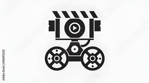 content production icon simple vector design