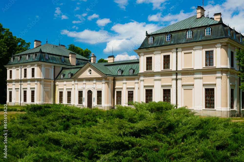 Obraz premium 2023-05-30; Historic Sieniawa Palace, built at the beginning of the 18th century, Sieniawa. poland