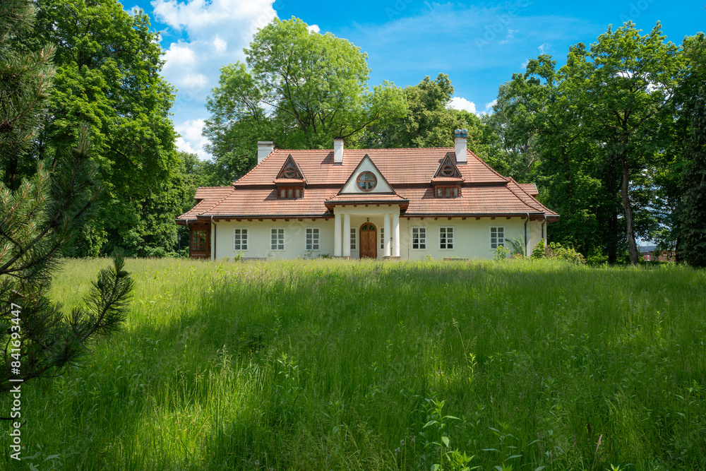 Obraz premium 2023-05-30; Historic Sieniawa Palace, built at the beginning of the 18th century, Sieniawa. poland