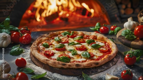 The delicious woodfired pizza
