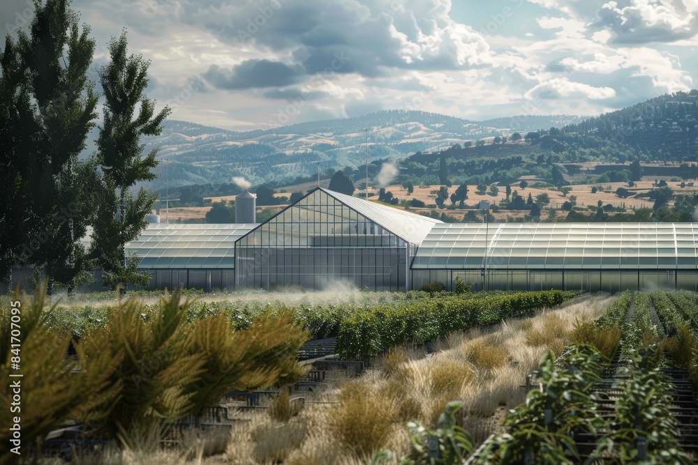 Modern Agricultural Facility with Genetically Modified Plants for Sustainable Farming Modern Agricultural Facility with Genetically Modified Plants for Sustainable Farming