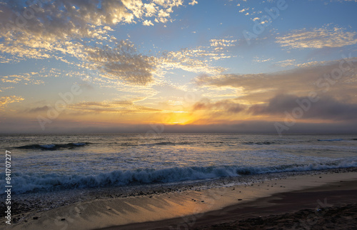 coast and beach in Swakopmund town, Namibia, Africa. 6.05.2024