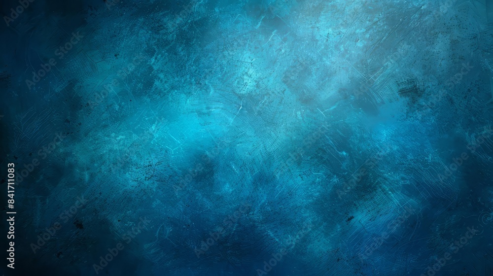 Fototapeta premium abstract dark blue teal gradient background with shining light and grungy texture