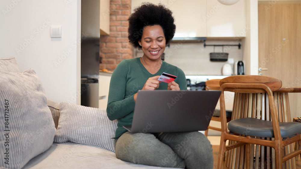 African American woman taking a selfie at home African American woman taking a selfie at home