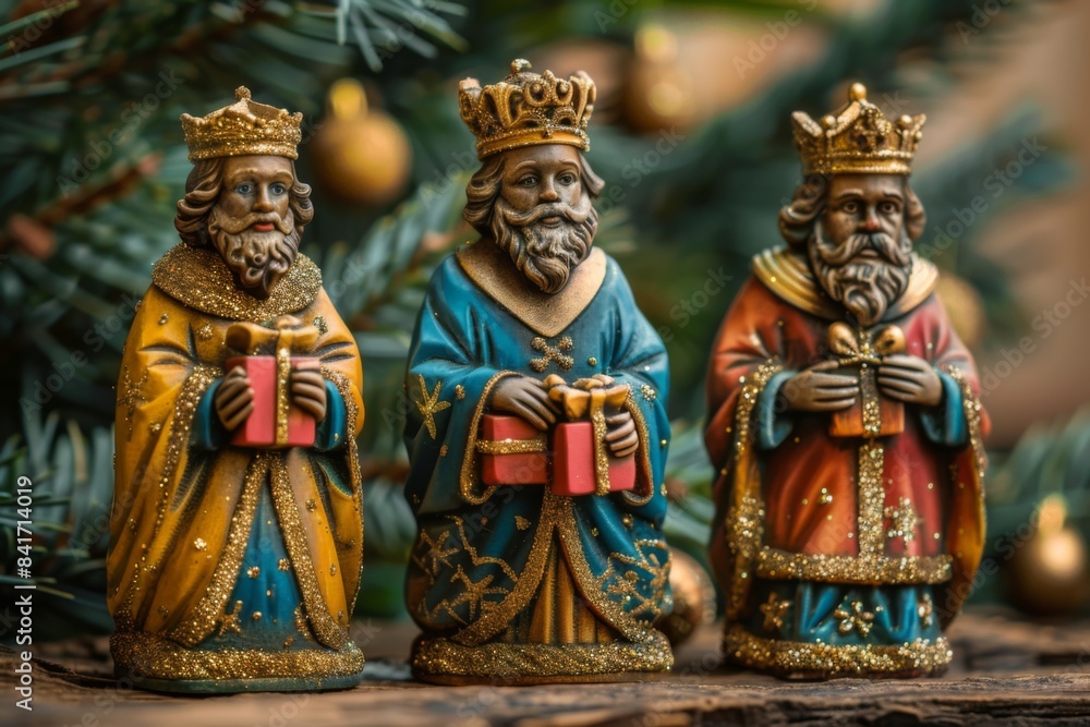 Obraz premium Three Wise Men Christmas Figurines
