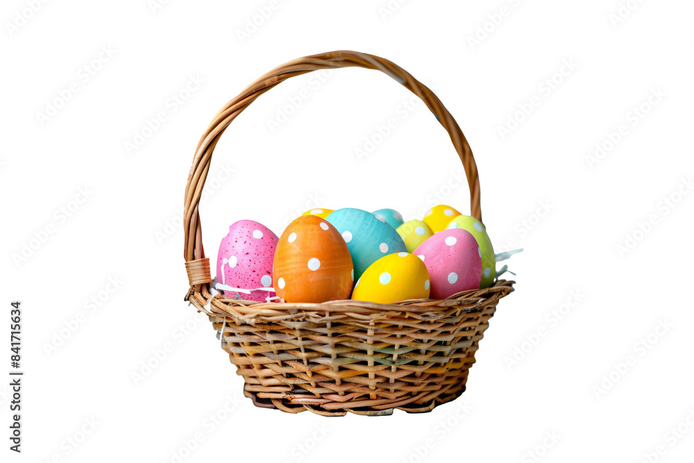 a basket full of colorful eggs a basket full of colorful eggs