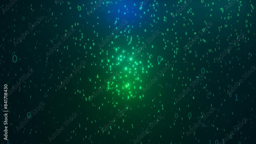 Digital technology abstract background with binary numbers 0 and 1 displayed on monitor screen. Big data, matrix and cyber space concept. 4K video animation 3d rendering. Digital technology abstract background with binary numbers 0 and 1 displayed on monitor screen. Big data, matrix and cyber space concept. 4K video animation 3d rendering.