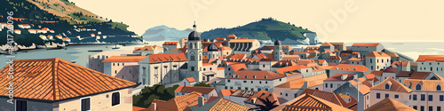 Wallpaper Mural Charming Haven - Dubrovnik Old Town Torontodigital.ca