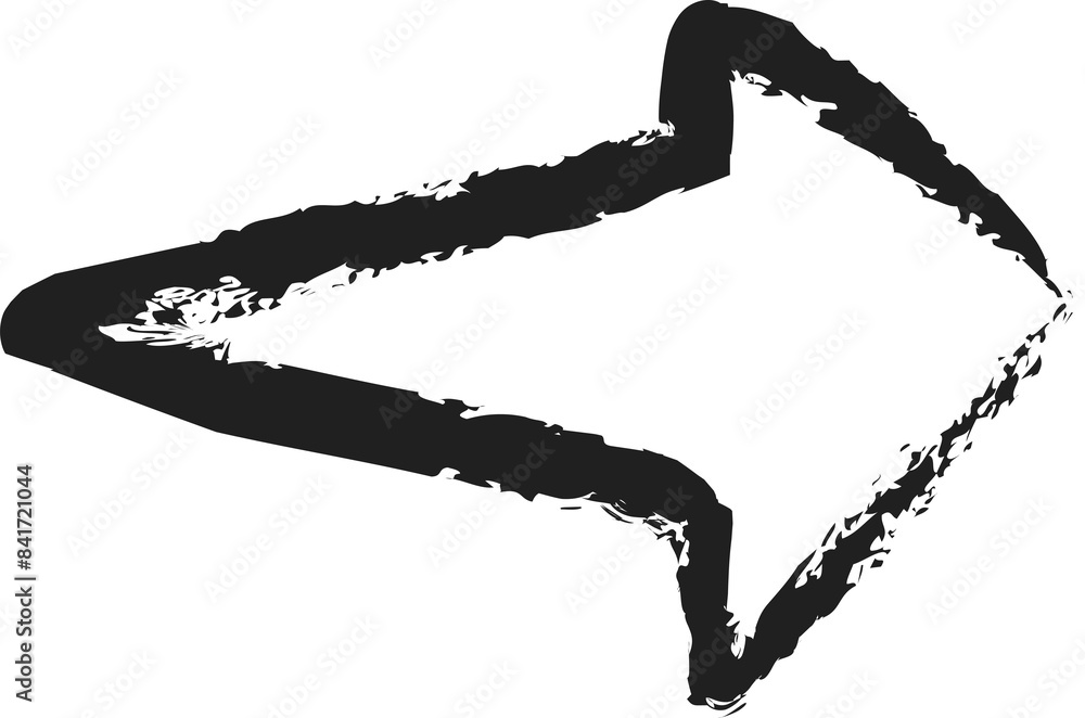 Arrows with paint brush stroke Arrows with paint brush stroke