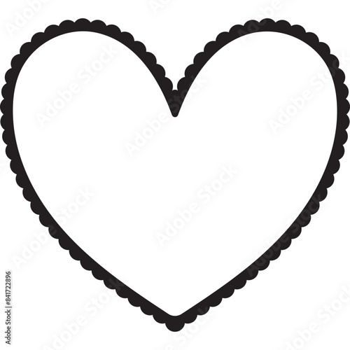 lace heart shape