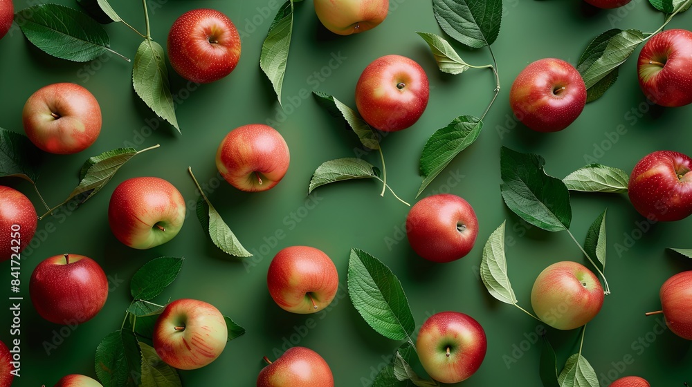 Collection of red apples with leaf isolated on white background Collection of red apples with leaf isolated on white background