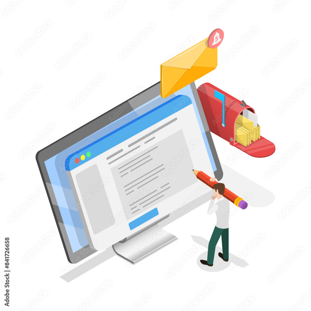 3D Isometric Flat Illustration of Scheduling Software , Online Planner and Reminder. Item 2 3D Isometric Flat Illustration of Scheduling Software , Online Planner and Reminder. Item 2