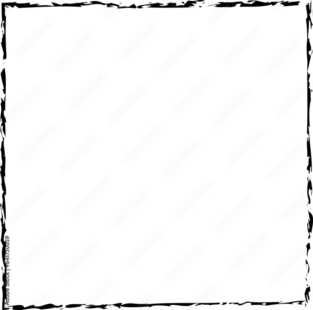 Naklejka premium Square frames brush strokes. Set of design elements