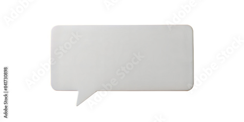 chat bubble or speech bubble isolated on white background